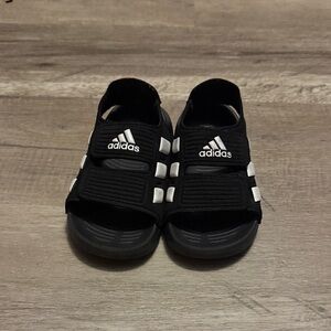 Adidas Kids Black and White Sandals